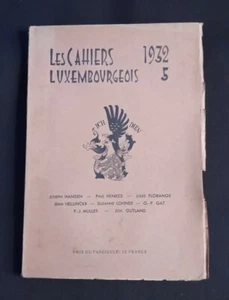 Les cahiers luxembourgeois - N°5 1932 - Imagen 1 de 1