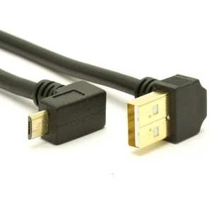 Micro USB Cable - Angled - 5 inches - RR-AUMCBU-05G - Picture 1 of 1