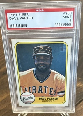 Fleer 1981 - Dave Parker #360 • PSA 9 Foto 1 de 2