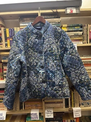 Abrigo Blazer Chaqueta Acolchada Vintage Para Mujer Gloria Vanderbilt con Bolsillos Talla L Foto 1 de 3