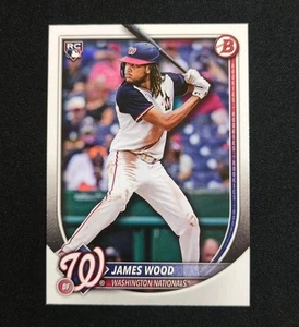 2025 Bowman Baseball James Wood Rookie Card #29 Nazionali RC QTY - Foto 1 di 2