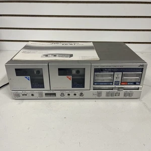 Vintage JVC KD-W7 Stereo Double Cassette Deck WORKS - Picture 1 of 21