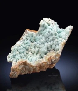 XL! RARE QUARTZ & CHRYSOCOLLA OVER CALCITE FROM LILY MINE, PERU - Picture 1 of 13
