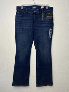 Lee Flex Motion Dark Wash Denim Jeans Regular Fit Boot Cut Mid Rise Größe 16W Neu mit Etikett - Bild 1 von 13