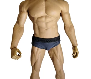 1/6 Scale Gray Bikini Briefs 12 " Underwear For PHICEN M34 Hot Toys Male Figure - Picture 1 of 15