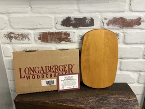 LONGABERGER Woodcraft’s SMALL CHORE cesto coperchio acero #50431 NOS scatola aperta USA - Foto 1 di 9