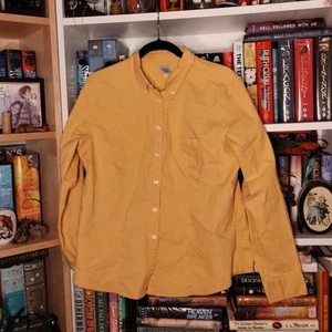 LL Bean gelbes Langarmshirt mit Knopfleiste für Damen. - Bild 1 von 6