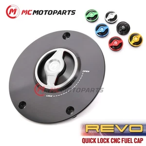 CNC Silver Quick Lock Fuel Cap For Vulcan S 650 15 16 17 18 19 20 21 22 23 - Picture 1 of 5