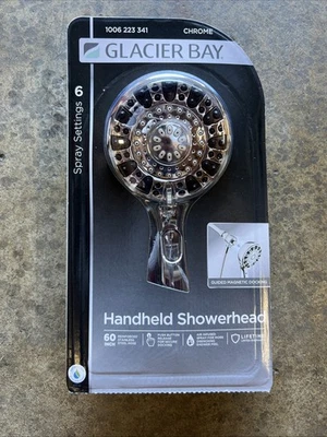 Glacier Bay Push Release 6 patrones de pulverización con 1,8 GPM 4,25 pulgadas CROMO - NUEVO Foto 1 de 3