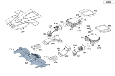 Entrada de aire frío original Mercedes-Benz 253-500-01-55 Foto 1 de 2