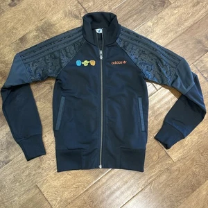 Adidas Day of The Dead Trainingsjacke Xs Schwarz Dia de Los Muertos Selten Totenkopf - Bild 1 von 9