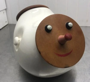 Vintage LaGardo Tackett Cookie Jar 1958 2 Lids Missing Wicker Handle - Picture 1 of 15