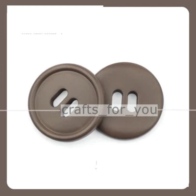 10PCS 18MM-30MM 4-HOLE 2-HOLE COLORED RESIN BUTTONS FOR CLOTHING SEWING CRAFT - Image 1 of 4