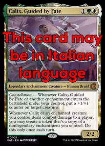 MTG CALIX, GUIDED BY FATE 26 FOIL EXC - CALIX, GUIDATO DAL FATO - MAT - MAGIC - Imagen 1 de 1