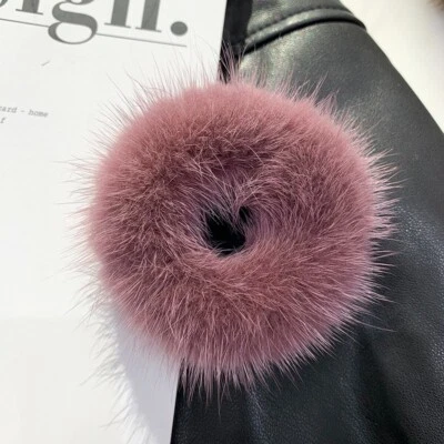 Женщин женщины милый реальный норки волос кольцо волос веревки волос группы волос аксессуары - Изображение 1 из 4