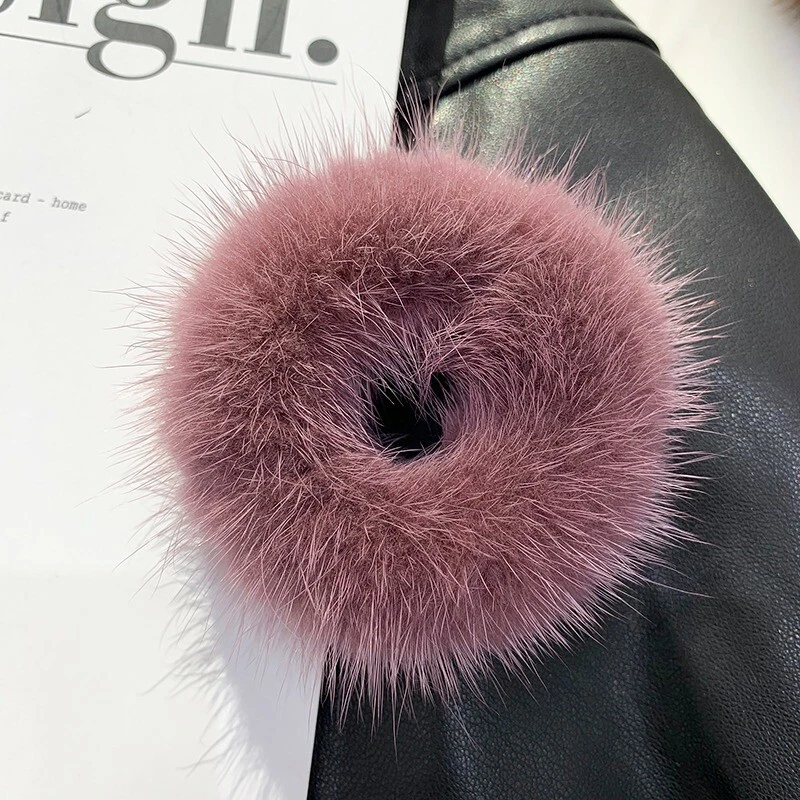 Женщин женщины милый реальный норки волос кольцо волос веревки волос группы волос аксессуары - Изображение 1 из 4