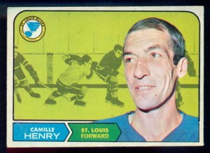 1968-69 OPC O PEE CHEE HOCKEY 116 CAMILLE HENRY EX+ ST LOUIS BLUES N Y Rangers