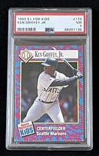 KEN GRIFFEY JR 1993 Sports Illustrated for Kids SI #173 MLB Mariners PSA 7