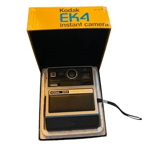 Vintage Kodak EK4 analoge Sofortbildkamera mit Handbuch & BOX silber schwarz Polariod - Bild 1 von 12