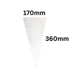 50x Transparent Cellophane Violoncelle Cône Sacs Sucré Grand Bonbon Kids Cadeau - Picture 1 of 1