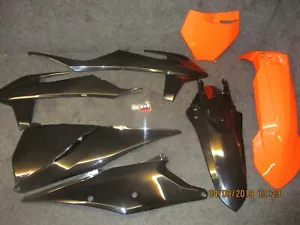 KTM SXF250 SXF350 SXF450 2019-2021 X-FUN negro + naranja kit de plástico completo PK4017 - Imagen 1 de 1