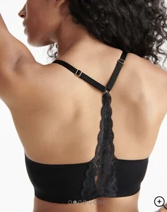 Bralette Knix Lace Racerback Negro XL NUEVO - Imagen 1 de 7