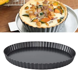 Tart Pan Nonstick Quiche Pan with Removable Bottom Thickening Pie Pan Easy to... - Picture 1 of 9