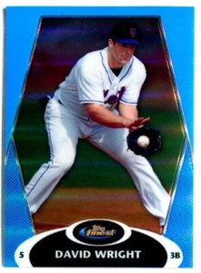 DAVID WRIGHT 2008 Topps Finest BLUE REFRACTOR #50 /299 - Picture 1 of 2