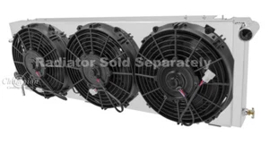 Jeep Cherokee Aluminum Radiator Fan Shroud & 3-10" Fans -11 1/8 H x 31 W DPI 78 - Picture 1 of 4