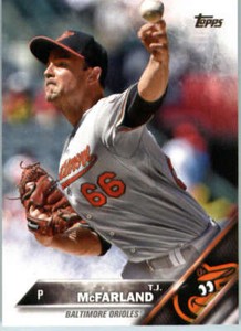 2016 Topps Mini #526 T.J. McFarland Orioles