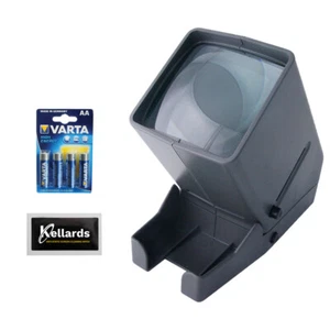 Visor de negativos y diapositivas LED Medalight 35 mm con batería AA y paño de limpieza de pantalla - Imagen 1 de 8