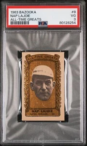 1963 Bazooka All-Time Greats Nap Lajoie #8 All-Time Greats PSA 3 - Picture 1 of 2