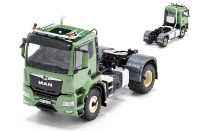 MODELLINO CAMION STATICO WIKING MAN TGS 18.510 4X4 BL 2-AXLE -TRUCK VERDE 1:32 - Immagine 1 di 4
