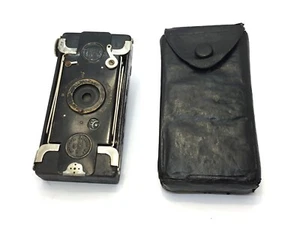 HOUGHTON Ltd.. Ensign Antique Ensignette No.2 Bellows Miniature Camera + Case - Picture 1 of 7
