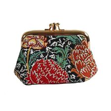Signare Morning Garden Double Section Coin Frame Purse Tapestry