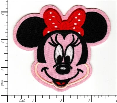 16 Pcs Embroidered Iron on patches Small Size Minnie Mouse Face 89x78mm AP032bC - Image 1 of 2