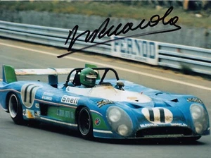 Foto firmada a mano de Henri Pescarolo 8x6 autógrafo de Le Mans 1 - Imagen 1 de 1
