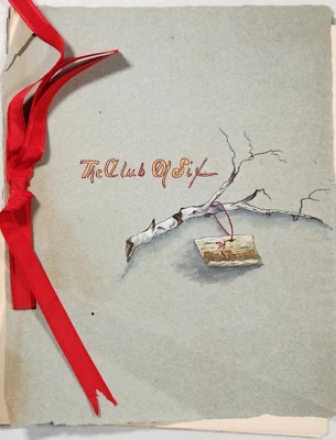 1889 The Club Of Six Maud Buzzell Victorian Handwritten Manuscript Maine - Image 1 of 4