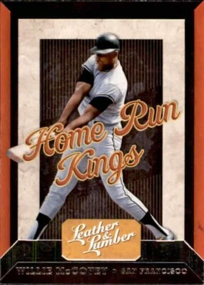 Willie McCovey 2019 Panini Leather & Lumber Home Run Kings Card #HRK-3 - Image 1 of 2