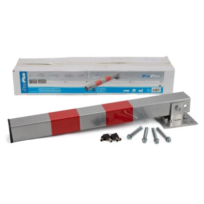 PROPLUS Parkpfosten Absperrpfosten Klapppfosten Parkplatzsperre mit Schloss 60cm