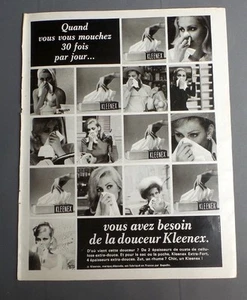 PUB PUBLICITE ANCIENNE ADVERT CLIPPING 200817 / MOUCHOIR KLEENEX LA DOUCEUR - Imagen 1 de 1
