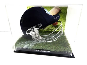 Signed VVS Laxman India Cricket Helmet - Proof COA - Picture 1 of 6