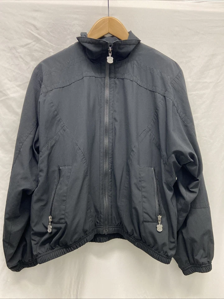 Kaelin Windbreaker Jacket Medium Black Full Zip Womens Medium - Image 1 of 4