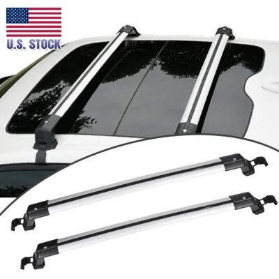 For Nissan Leaf 2011-2023 Top Roof Rack Cross Bar Luggage Cargo Carrier Rail #UP - Image 1 of 4