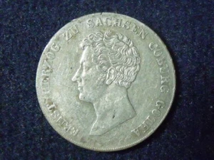 1836 BUNDESLÄNDER SACHSEN COBURG-GOTHIA XF/AU DETAILS SELTENE MÜNZE KOSTENLOSER VERSAND - Bild 1 von 2