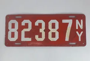 1912 New York Antique Ultra Rare Porcelain License Plate Restored See All Photos - Picture 1 of 12