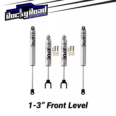 FOX 2.0 Shocks (4) for 11-19 Chevy Silverado GMC Sierra 2500HD 3500HD 1-3” LEVEL - Image 1 of 4