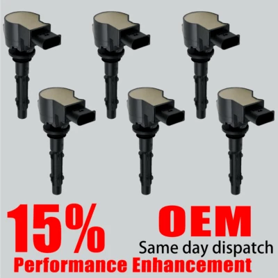 6X Bobina de encendido OEM mejorada para Mercedes-Benz C280 E350 C300 C350 ML350 UF535 Foto 1 de 4