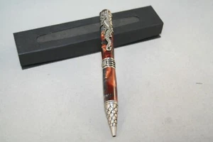 Handgefertigter Erdkern Drachenstift mit Zinnteilen - Bild 1 von 5