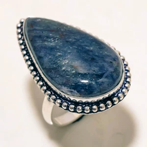 Sodalite Gemstone Handmade Fashion Ethnic Engagement Gift Jewelry Ring 9" SR 400 - Picture 1 of 7